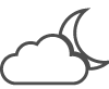 Partly cloudy